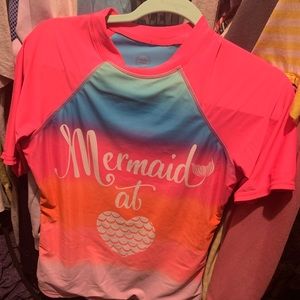 Mermaid bundle of 2 shirts. Justice and wonder nation 18/20 girls